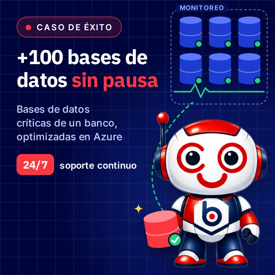 Gestión escalable de bases de datos críticas para banca digital
